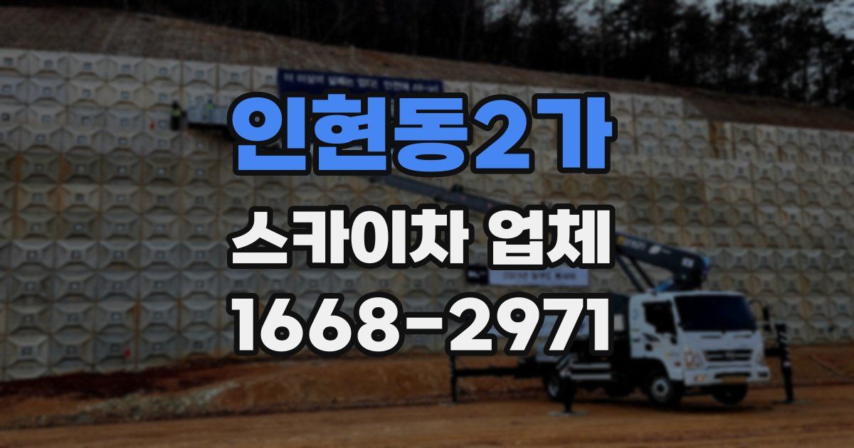 인현동2가 스카이차 업체