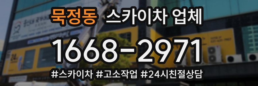 묵정동 스카이차 업체