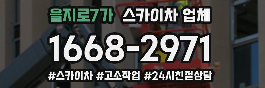 을지로7가 스카이차 업체