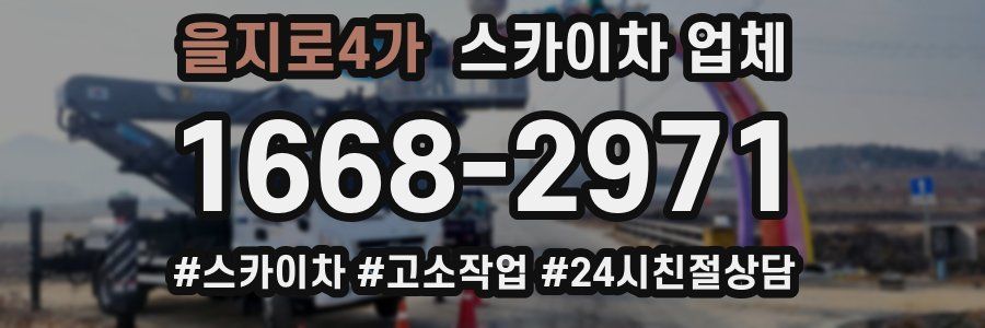 을지로4가 스카이차 업체