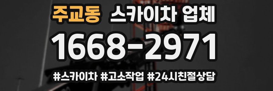주교동 스카이차 업체