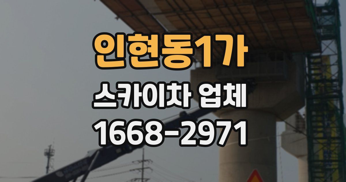 인현동1가 스카이차 업체