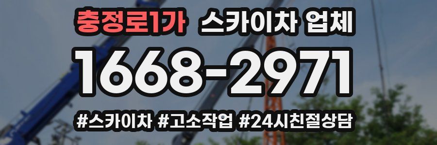 충정로1가 스카이차 업체