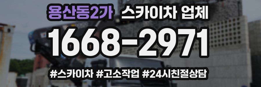 용산동2가 스카이차 업체