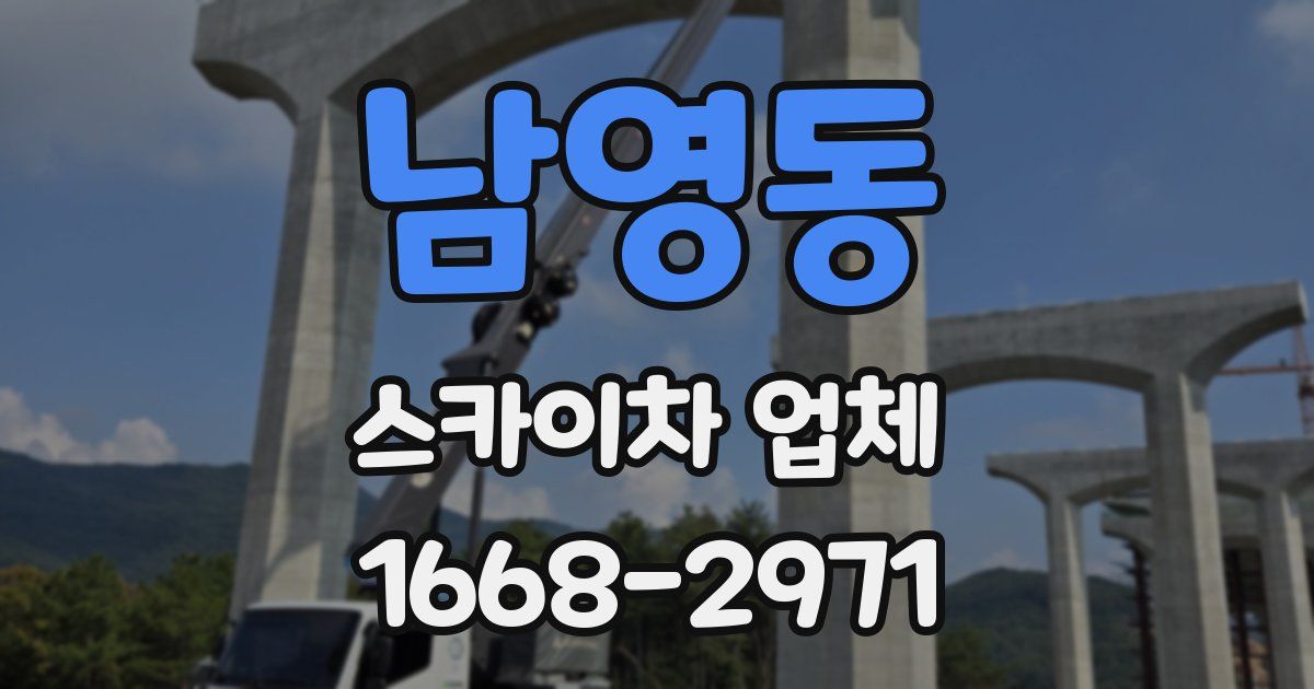 남영동 스카이차 업체