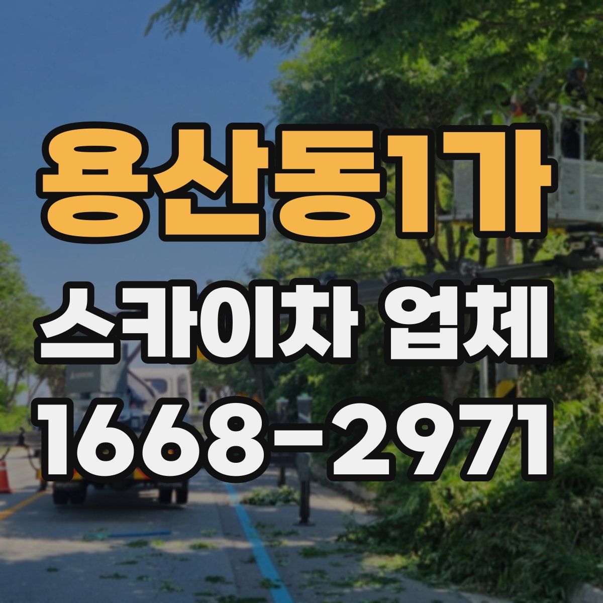 용산동1가 스카이차 업체