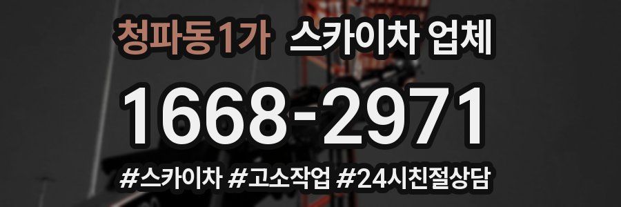 청파동1가 스카이차 업체