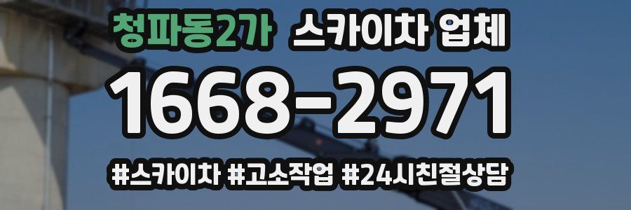 청파동2가 스카이차 업체
