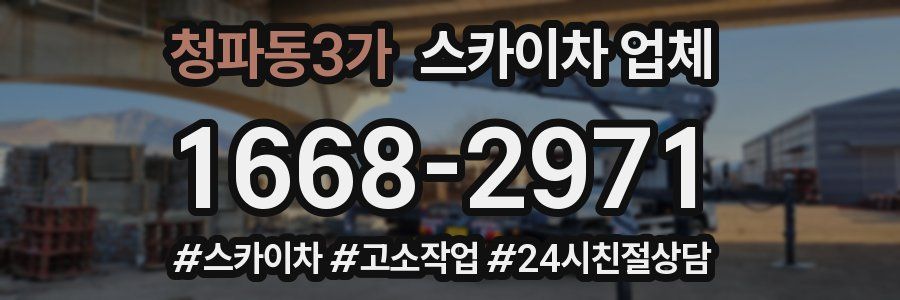 청파동3가 스카이차 업체