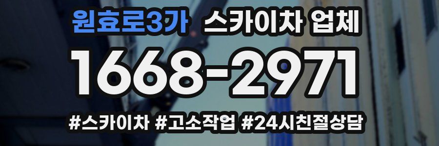 원효로3가 스카이차 업체