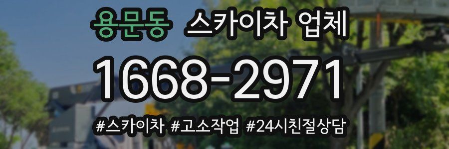 용문동 스카이차 업체