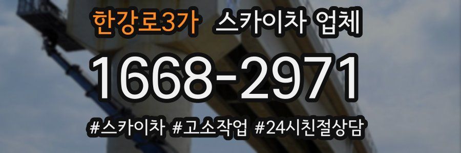 한강로3가 스카이차 업체