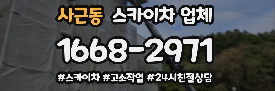 사근동 스카이차 업체
