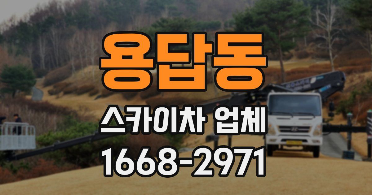 용답동 스카이차 업체