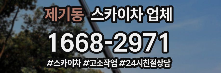 제기동 스카이차 업체