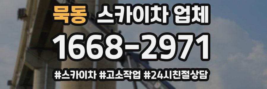 묵동 스카이차 업체