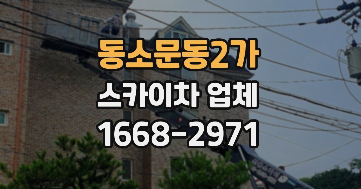 동소문동2가 스카이차 업체