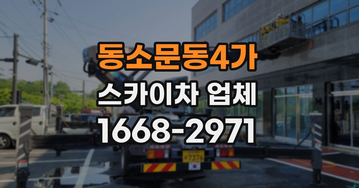 동소문동4가 스카이차 업체