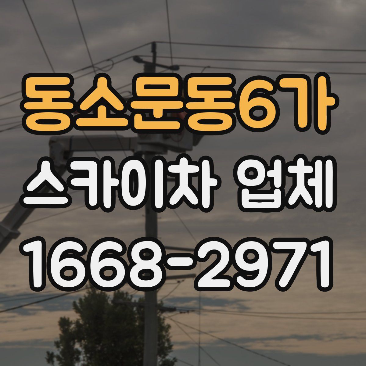 동소문동6가 스카이차 업체