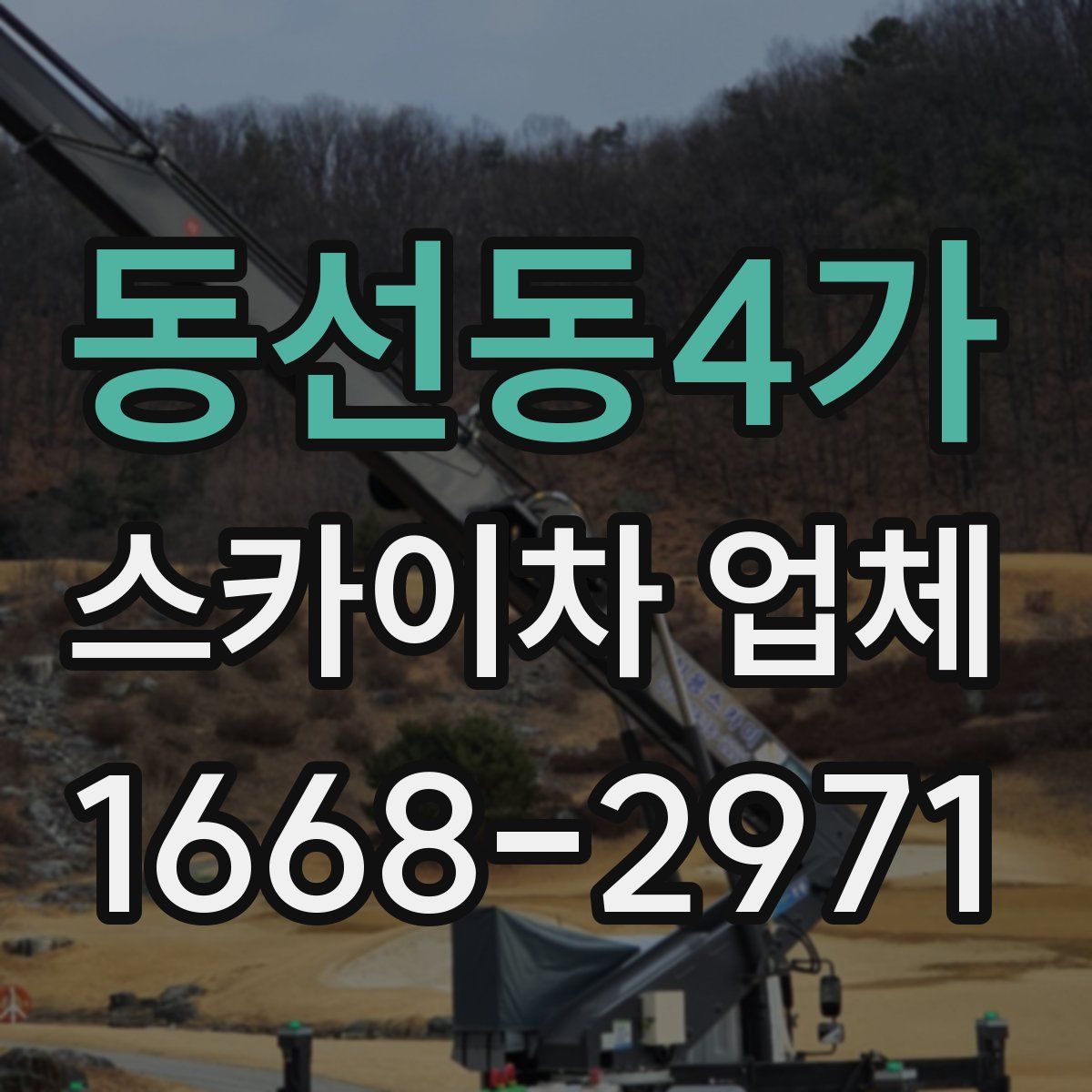 동선동4가 스카이차 업체