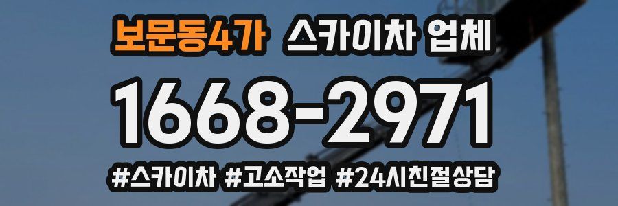 보문동4가 스카이차 업체
