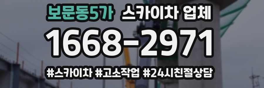 보문동5가 스카이차 업체