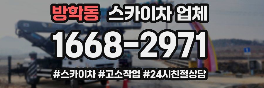 방학동 스카이차 업체