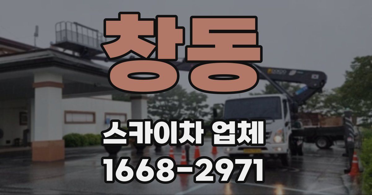 창동 스카이차 업체