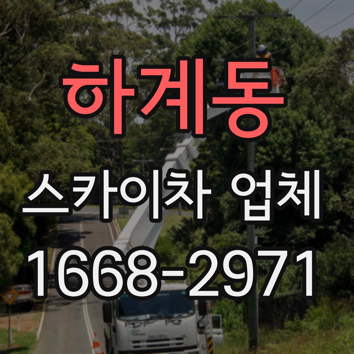 하계동 스카이차 업체