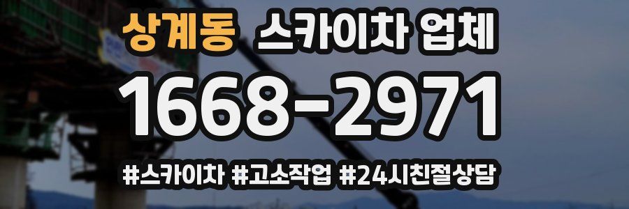 상계동 스카이차 업체