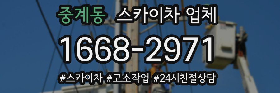중계동 스카이차 업체