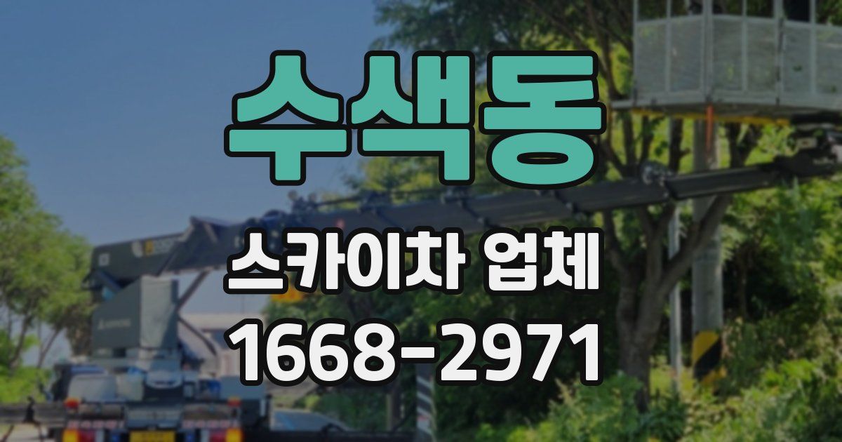 수색동 스카이차 업체