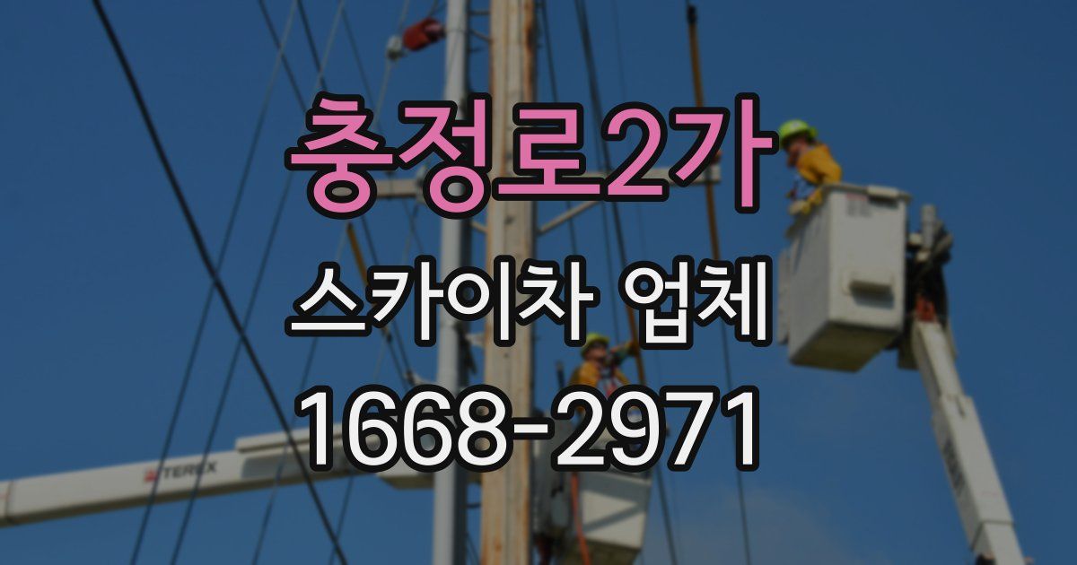 충정로2가 스카이차 업체