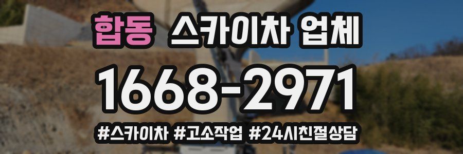 합동 스카이차 업체