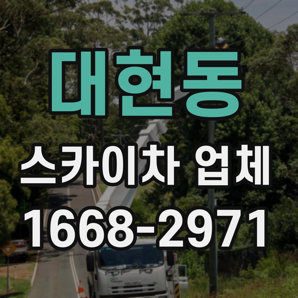대현동 스카이차 업체