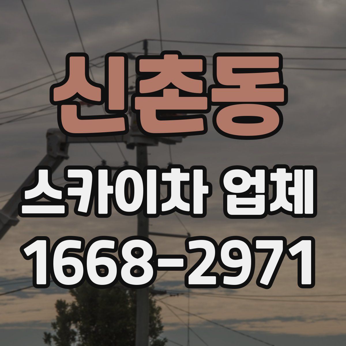 신촌동 스카이차 업체