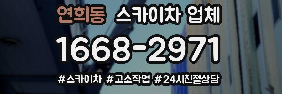 연희동 스카이차 업체