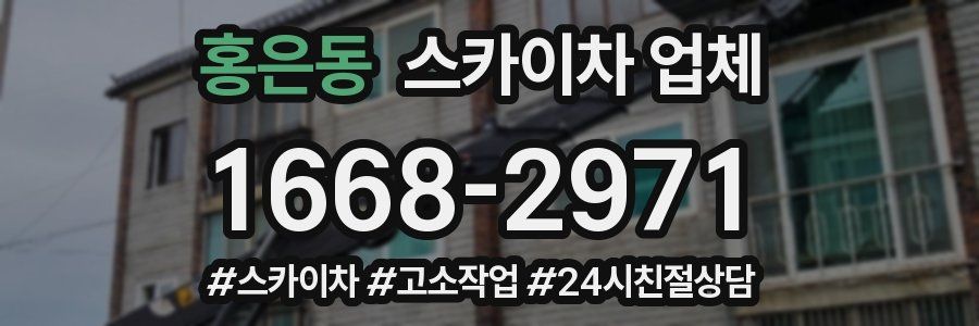 홍은동 스카이차 업체