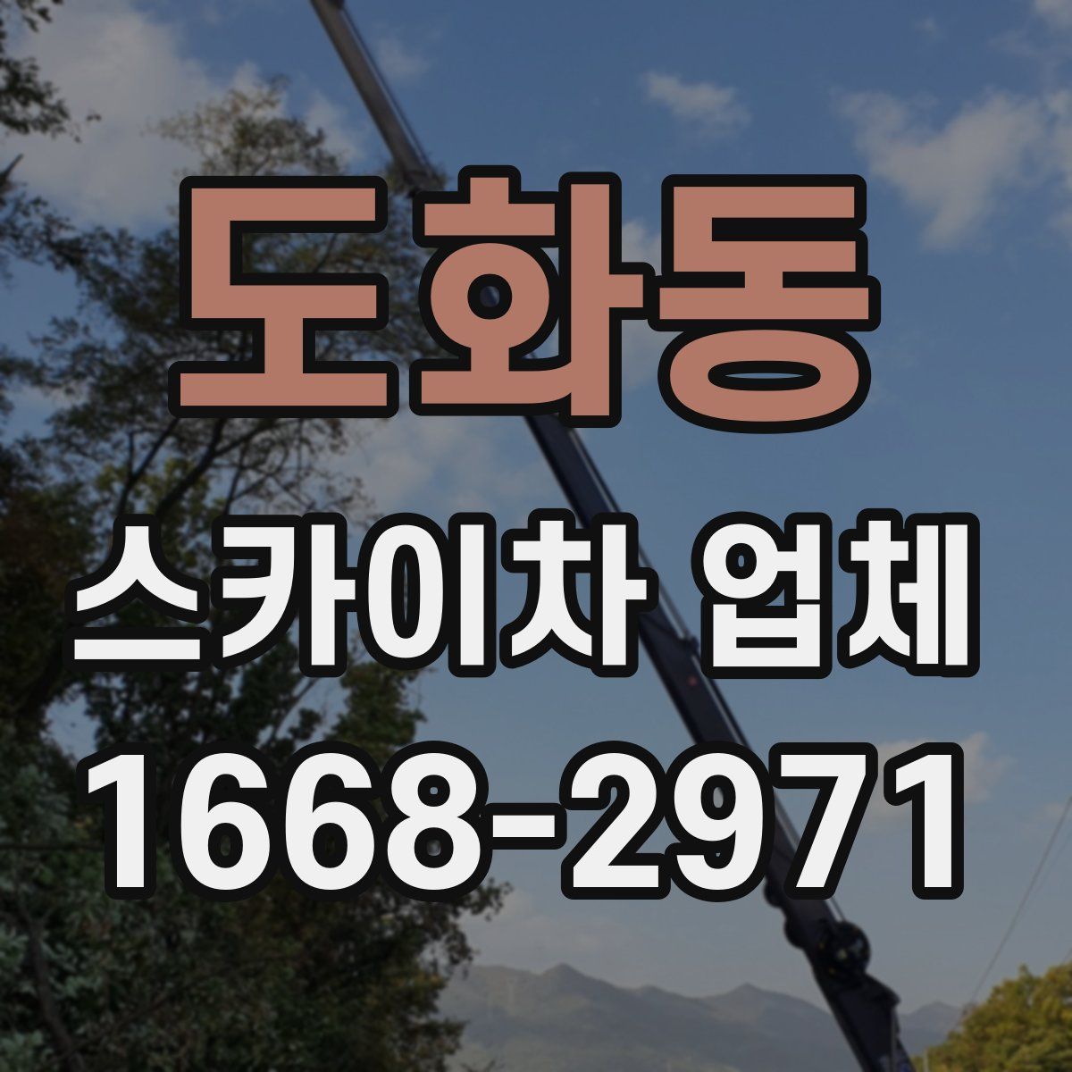 도화동 스카이차 업체