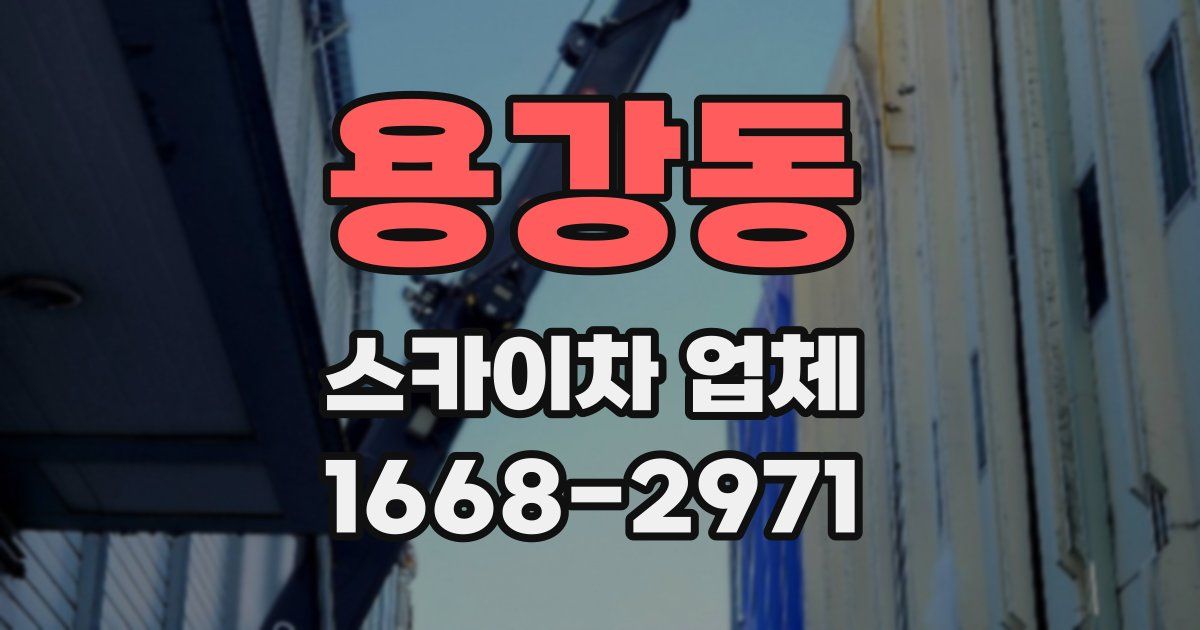 용강동 스카이차 업체