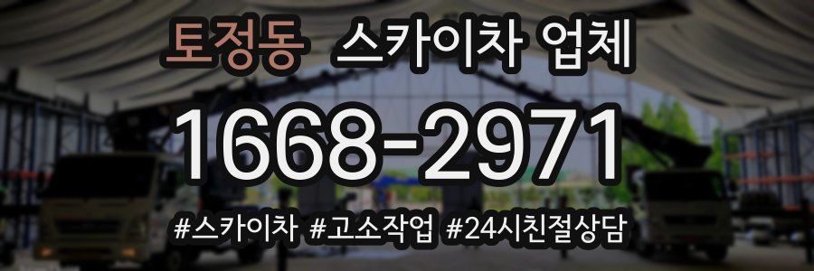 토정동 스카이차 업체