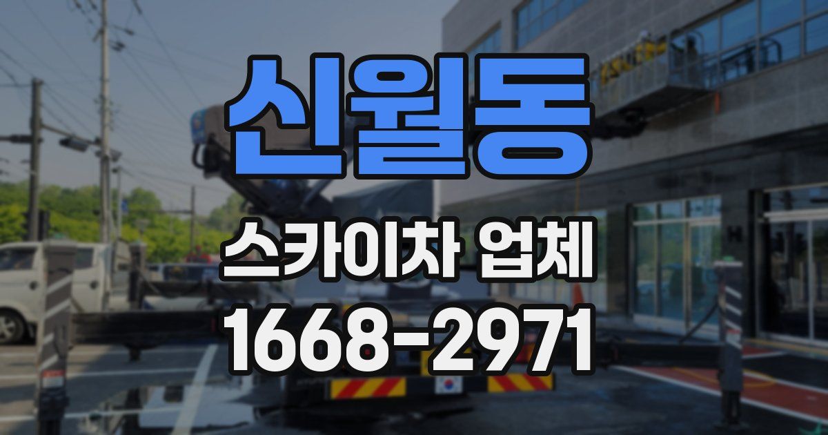 신월동 스카이차 업체