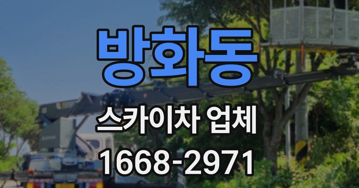 방화동 스카이차 업체