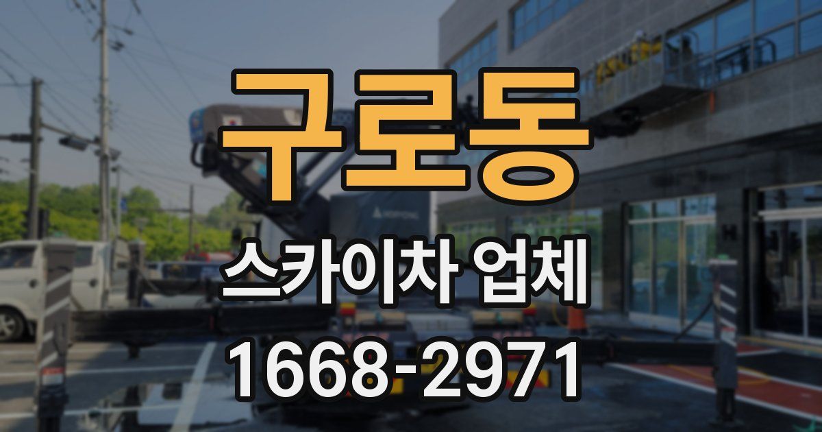 구로동 스카이차 업체