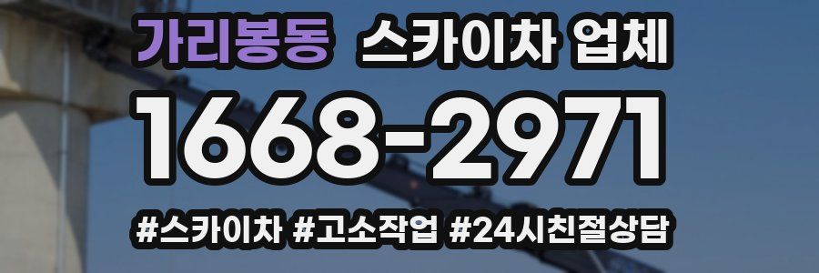 가리봉동 스카이차 업체