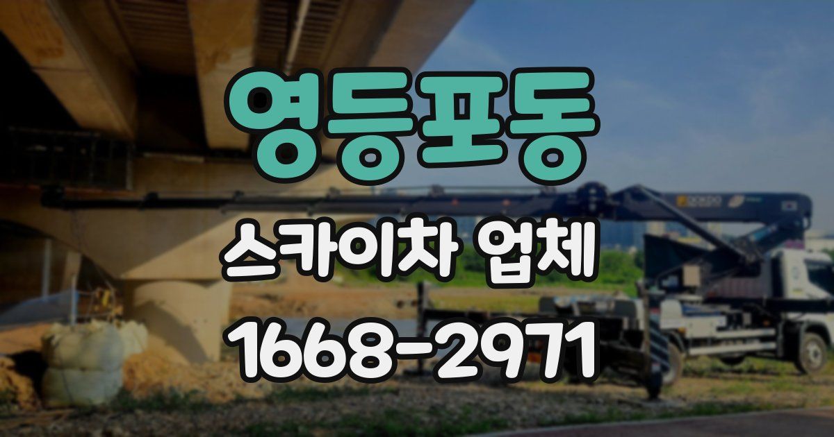 영등포동 스카이차 업체