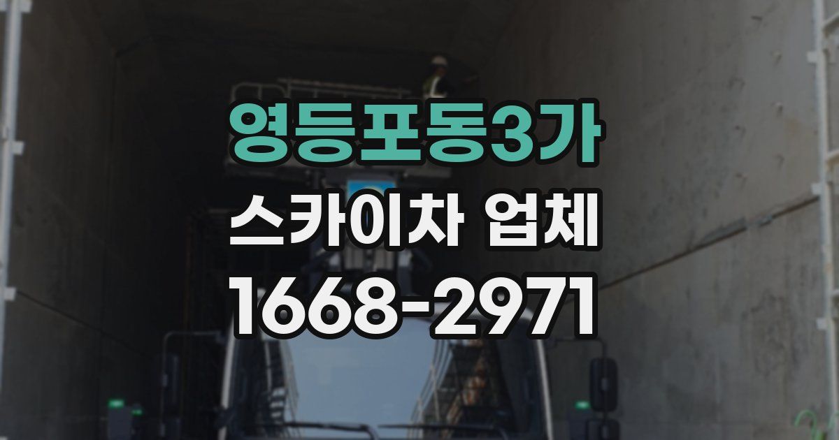 영등포동3가 스카이차 업체