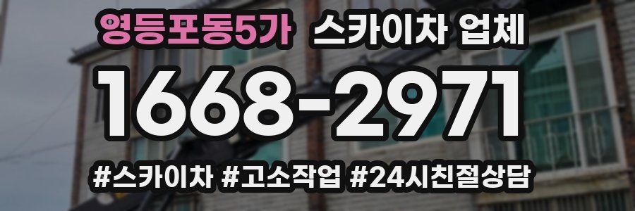 영등포동5가 스카이차 업체