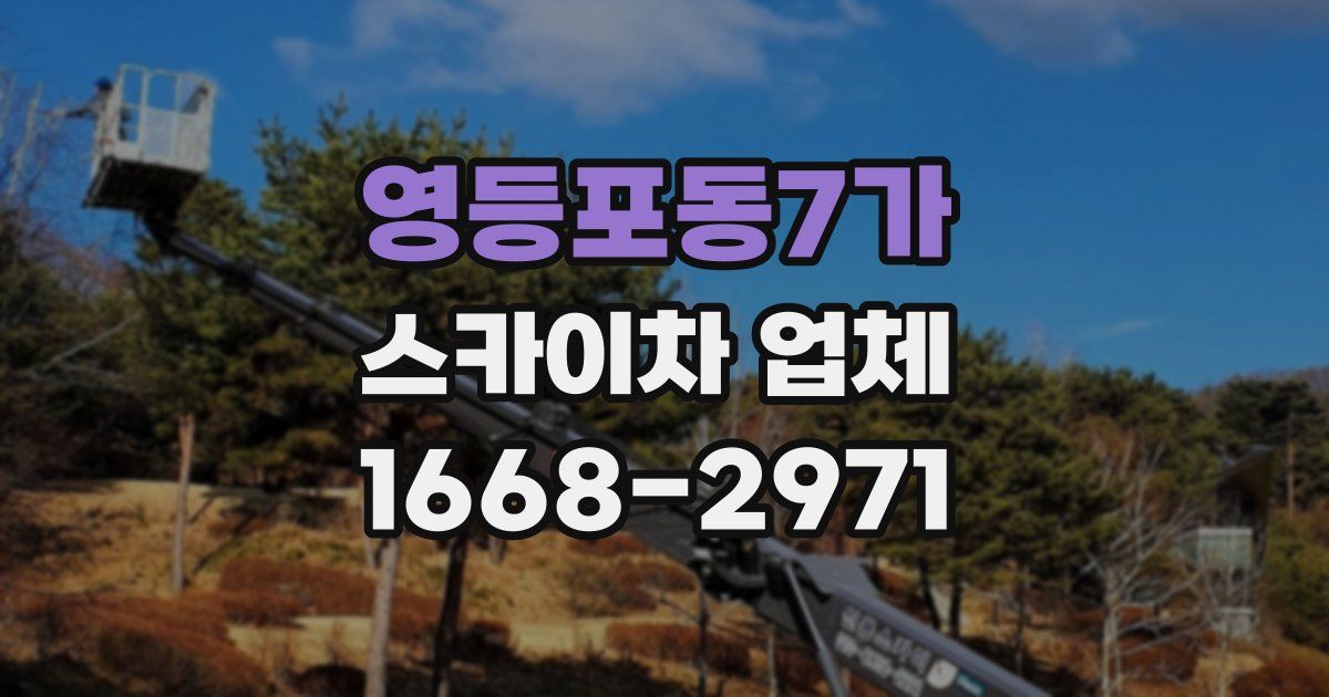 영등포동7가 스카이차 업체