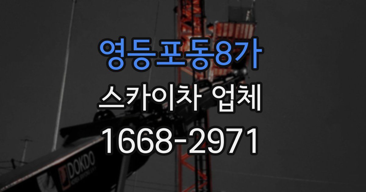 영등포동8가 스카이차 업체
